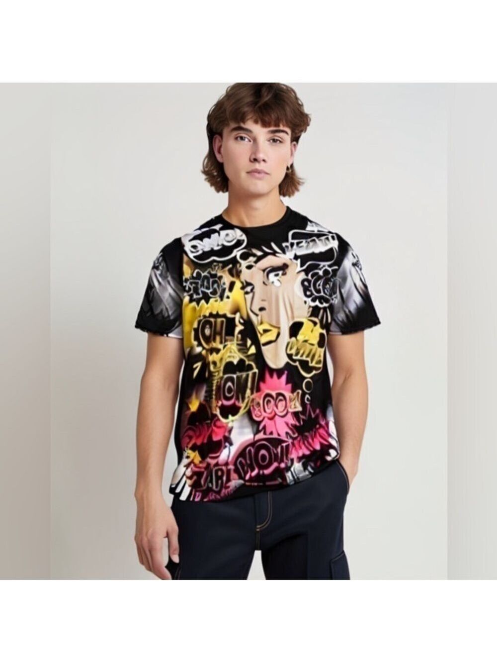 Contender Pop Art Comic Warhol Style All Over Print AOP XL Thrasher Skater